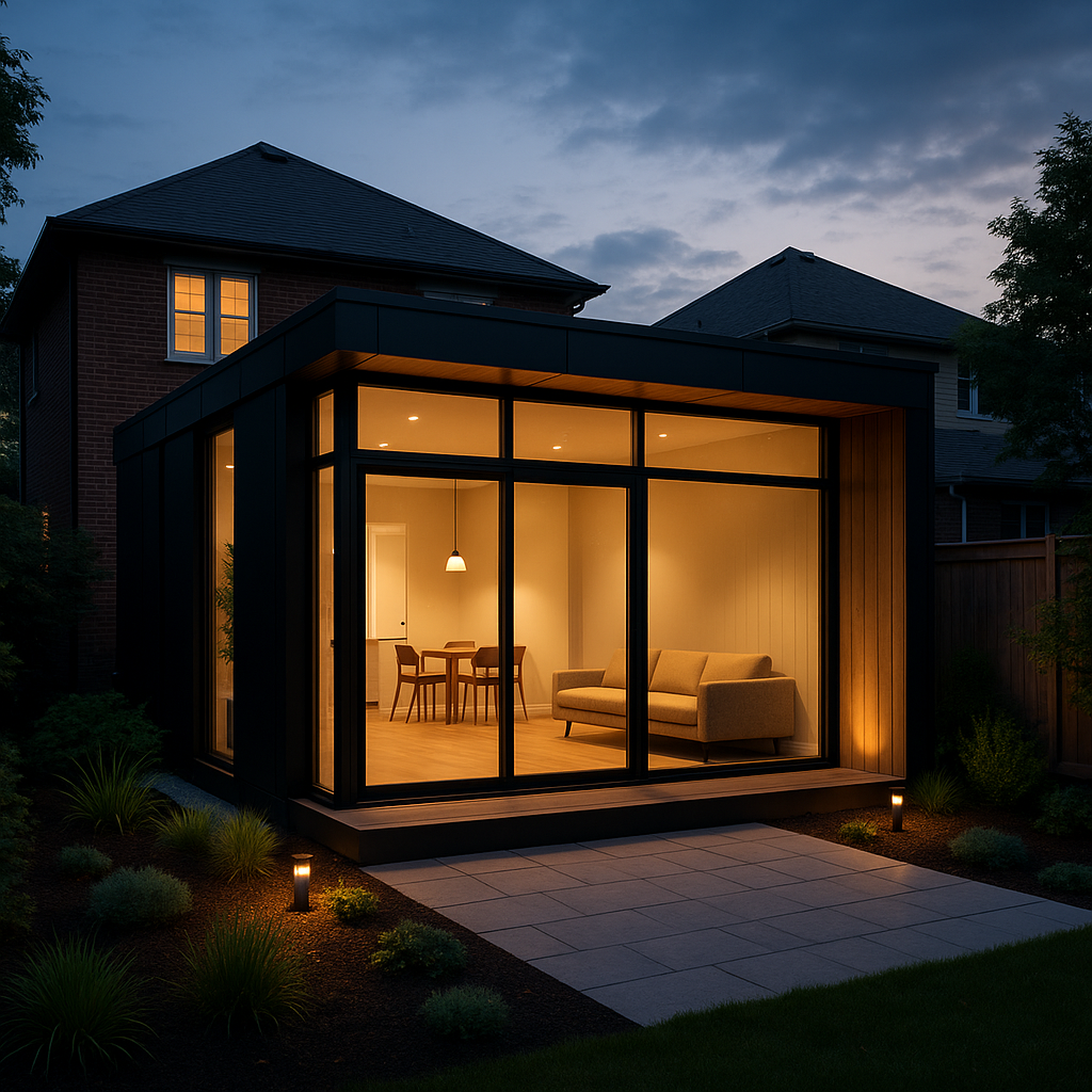 20251016 2334 modern backyard suite simple compose 01k7r3nzrgeshabcmgm95x90n9